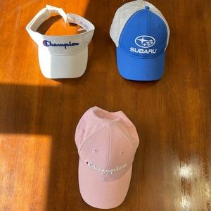 Champion Hats, and Subaru Enthusiast Hat.